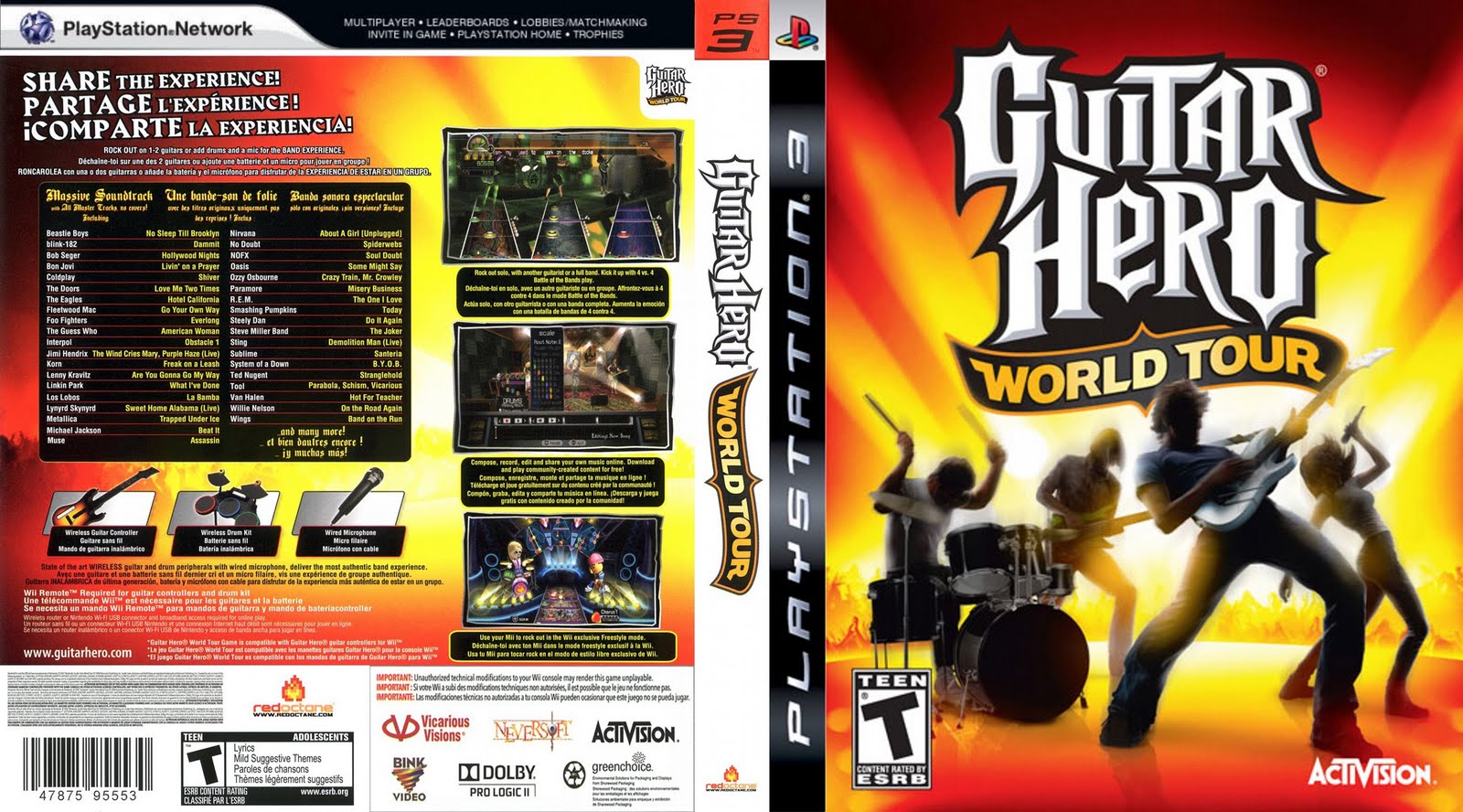 Guitar Hero World Tour Wallpaper Guitar Hero World Tour Wallpaper