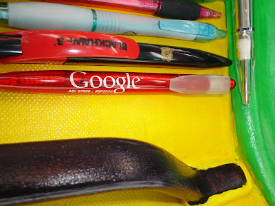 Google Pen inside the Mercedes Pens Art Car