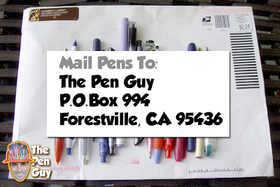 Mail Used Pens To: The Pen Guy, P.O.Box 994 - Forestville CA, 95436