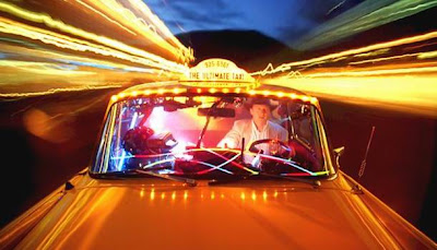 The Ultimate Taxi Art Car- Totally Crazy Disco Ride