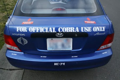 GI-Joe Cobra Rattler Art Car - Rear View