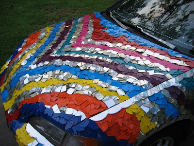 Twinkle Little Art Car Hood Closeup Twinkle Little Art Car Hood Closeup