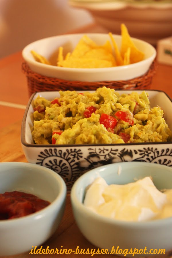 Lunch Fajitas di Pollo con Guacamole, Panna Acida e Salsa Messicana