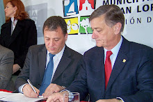 Raimundo y Binner firman convenio para construir dos Centros de Salud en San Lorenzo