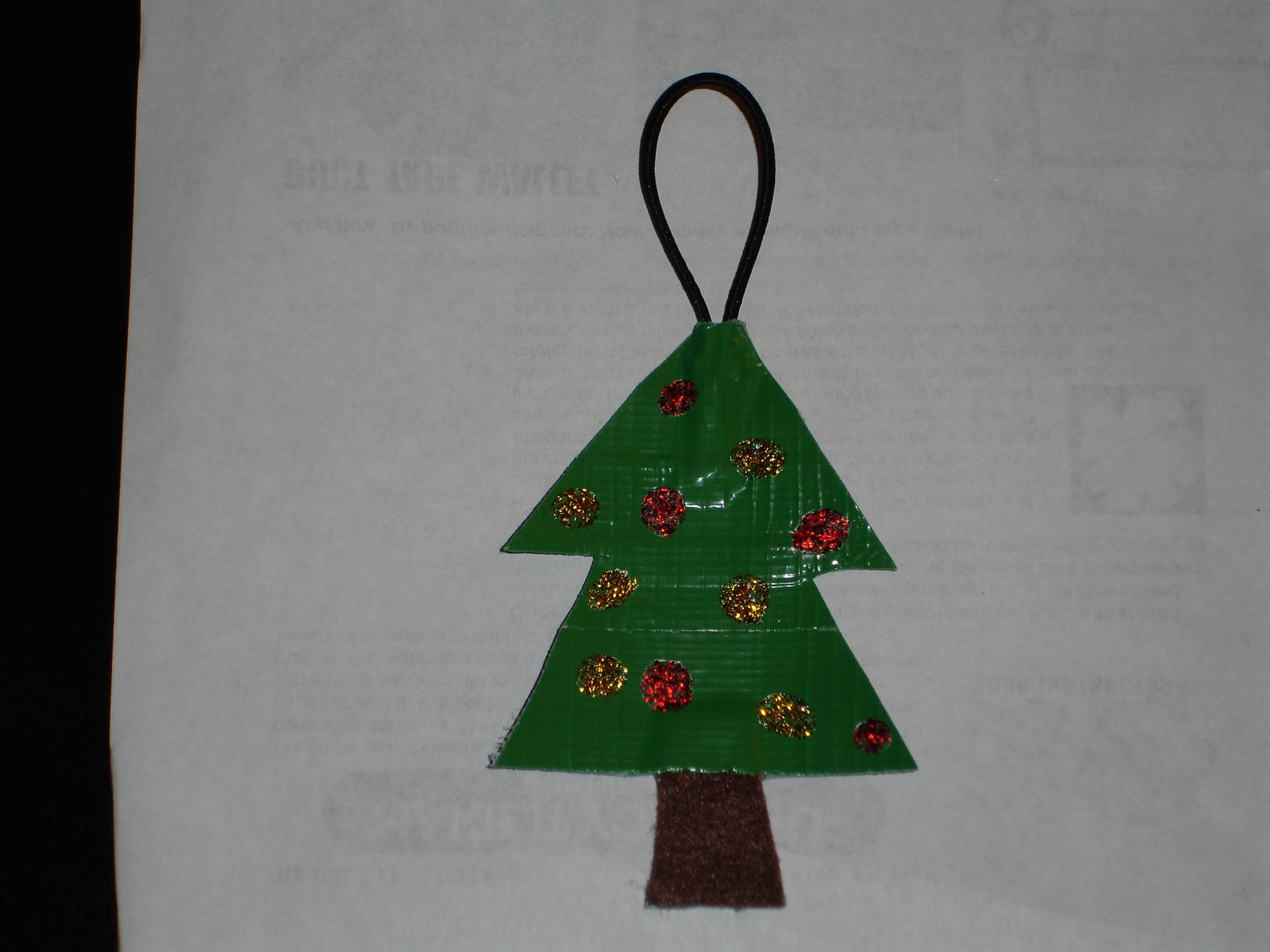 Crafting with Cookie Duct Tape Christmas Tree Ornaments