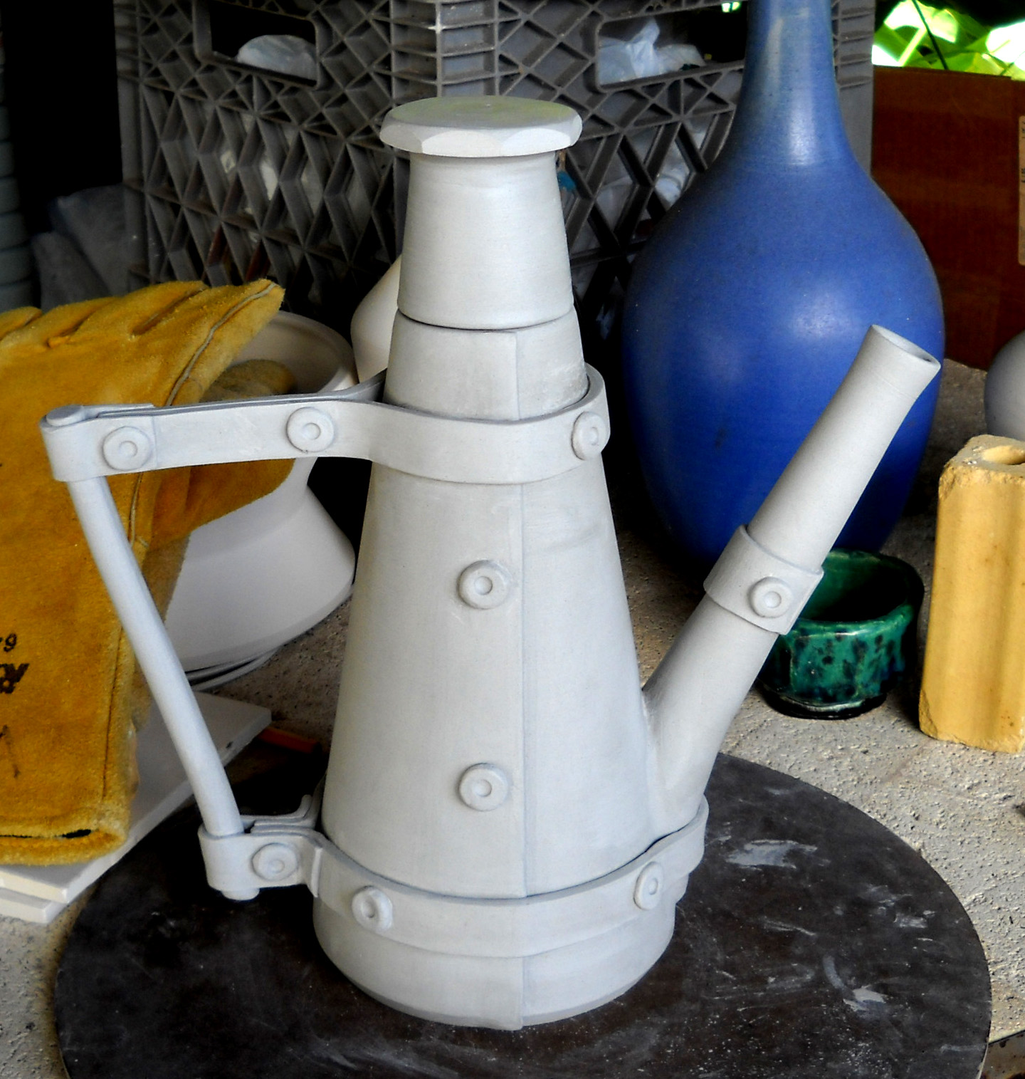 The Flat Tire Industrial Teapot Lid Modification