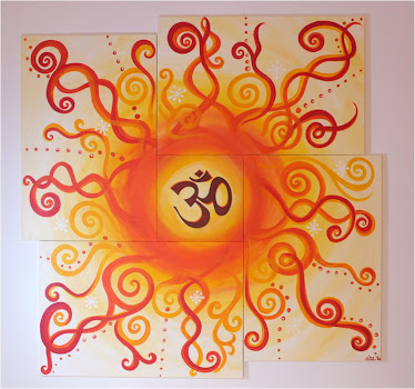 "OM mit Sonne" für Yogastudio