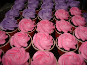 Pink/Orange Swirl Cupcakes for Doorgift