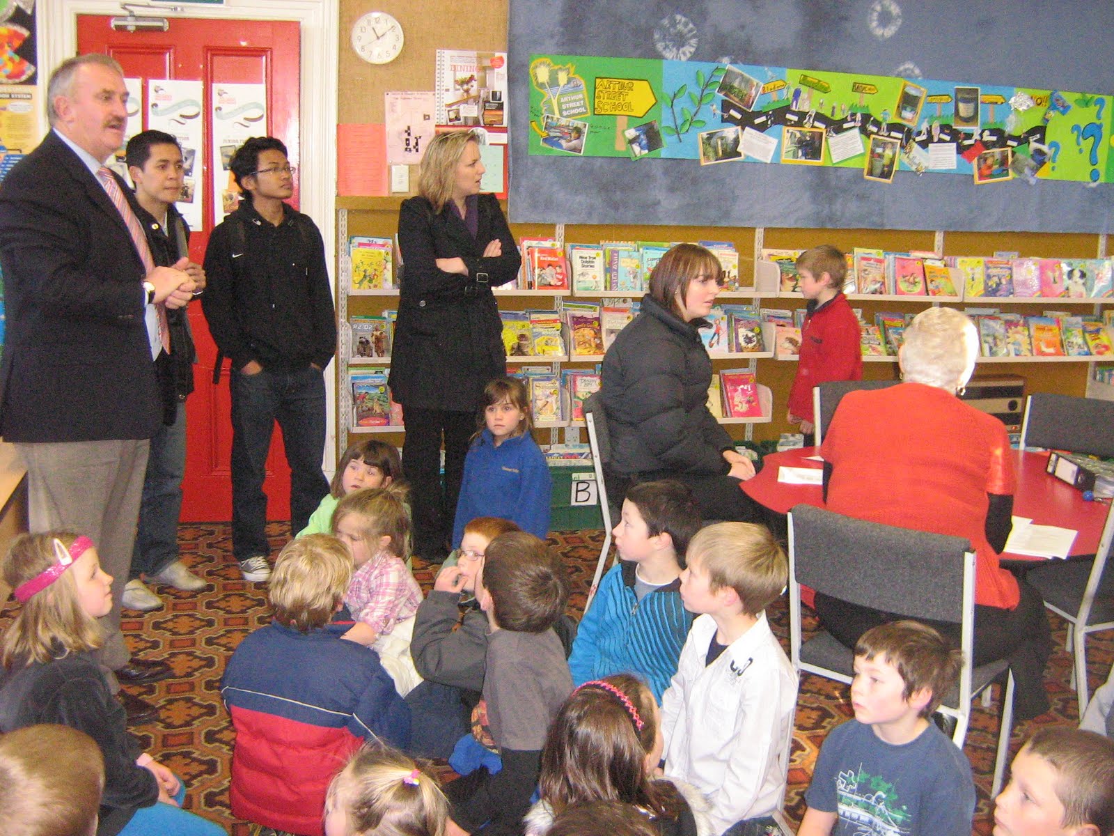 Room 9 you shine all the time Thank you for having us Arthur Street School