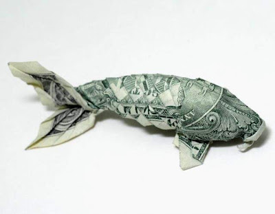 Seni Origami Dengan Uang Dollar
