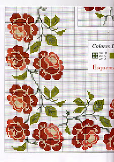 Punto cruz manteles - Imagui