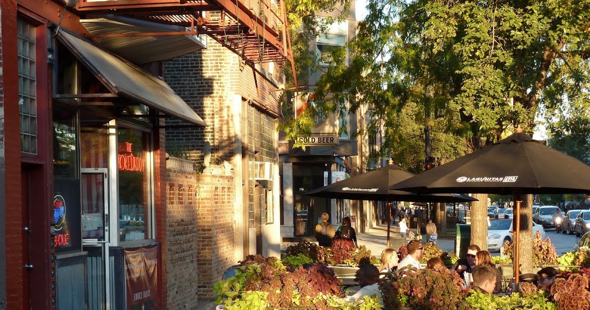 The Chicago Real Estate Local Division Street in Wicker Park median
