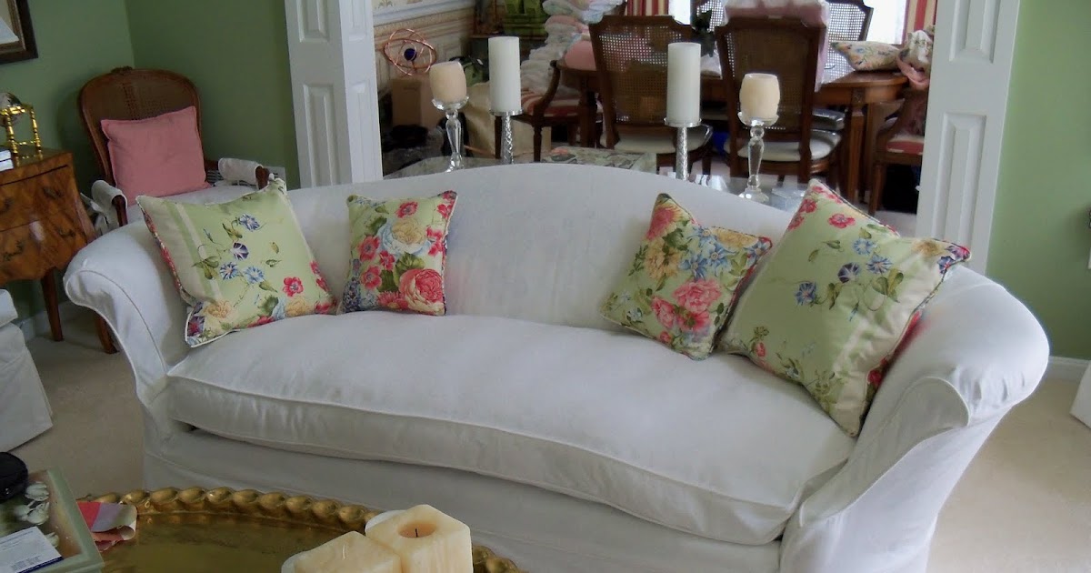 Custom Made Slipcovers Camel Back Sofa