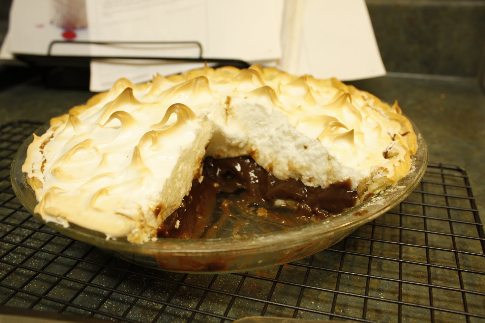 Southern Chocolate Meringue Pie Baking Therapy