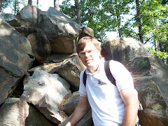 Rob checking out a new path on Pinnacle Mountain in Arkansas