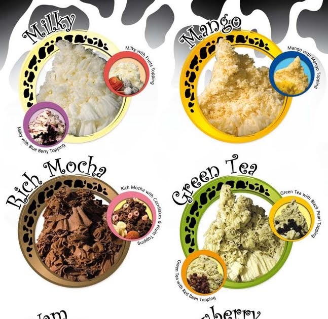 Friiz Flavors Snow Ice Snow Ice Menu