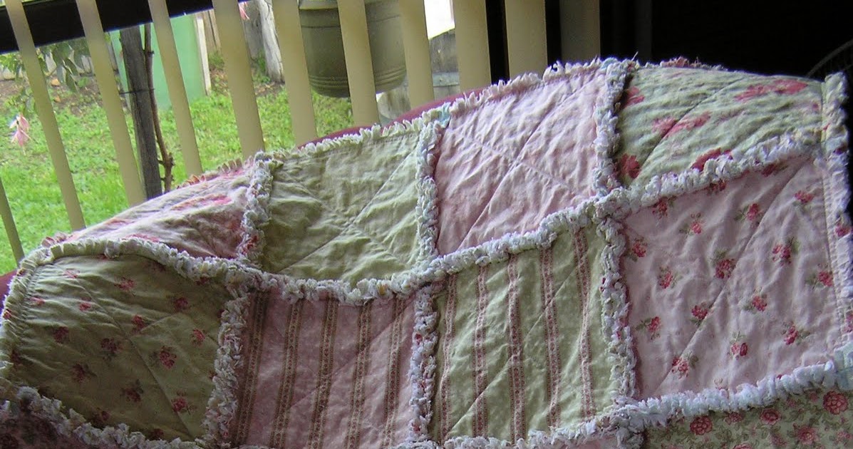 . Rag quilt using layer cakes