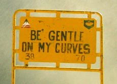 funny road signs be gentle on my curves
