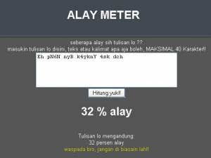 alay meter untuk mengukur alay