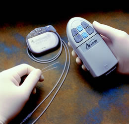 a device for administering deep brain stimulation