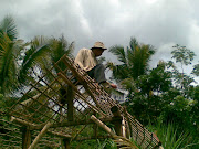 My brother  Kang D. Abdul Gofar on My Cottage Construction