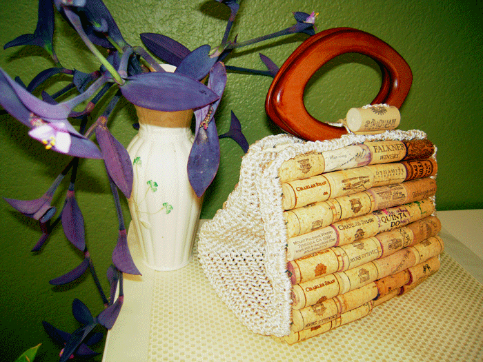Wine Cork Purse, by Joanie Balonie