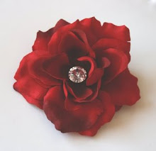 Rose Bling Flower Clip