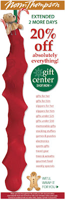 Click to view this Dec. 8, 2008 Norm Thompson email full-sized