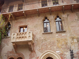 Juliet’s balcony in Verona