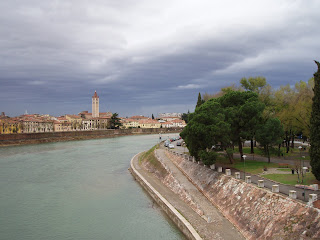 the Adige river in Verona