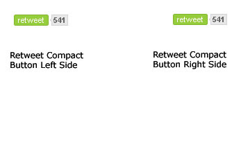 retweet compact button for blogger
