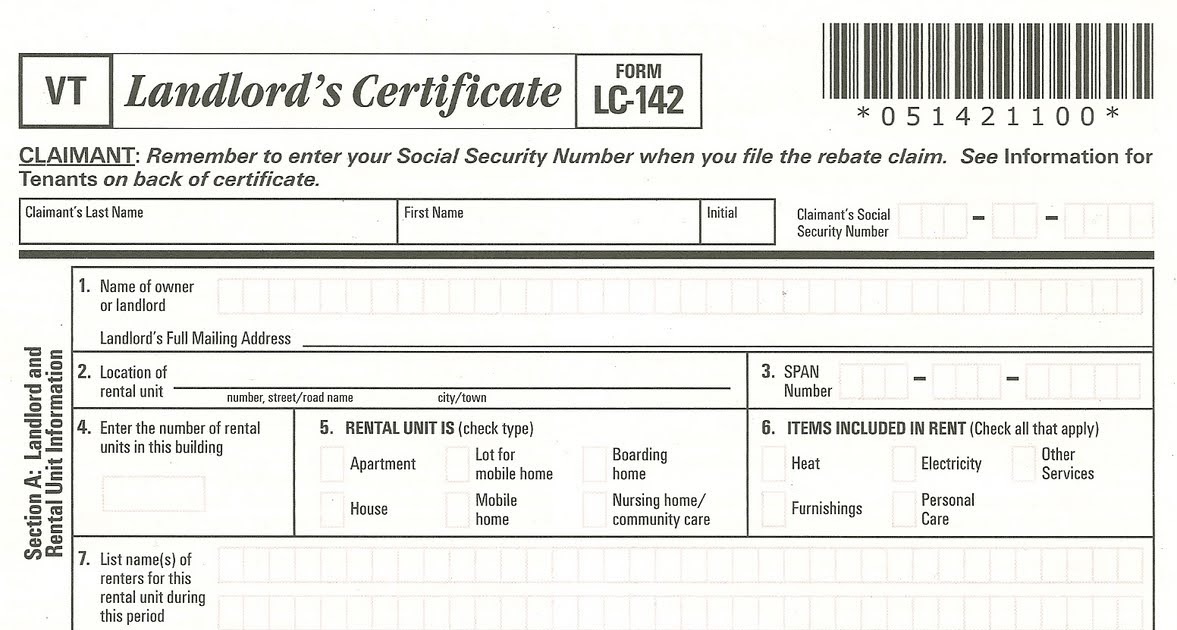 Audax Vermont new LC142 Vermont Tax Form