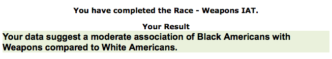 the race implicit association test essay Implicit association test (race) introduction social psychologists have long been interested in the measurement of human attitudes attitudes reflect a general evaluation of a class of individuals or objects (smith & fabringer, 2000) despite the inherent drawbacks, psychologists have traditionally used self-report measures to measure. the race implicit association test essay Implicit association test (race) introduction social psychologists have long been interested in the measurement of human attitudes attitudes reflect a general evaluation of a class of individuals or objects (smith & fabringer, 2000) despite the inherent drawbacks, psychologists have traditionally used self-report measures to measure.