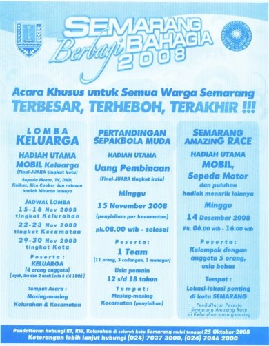 Semarang Berbagi Bahagia 2008