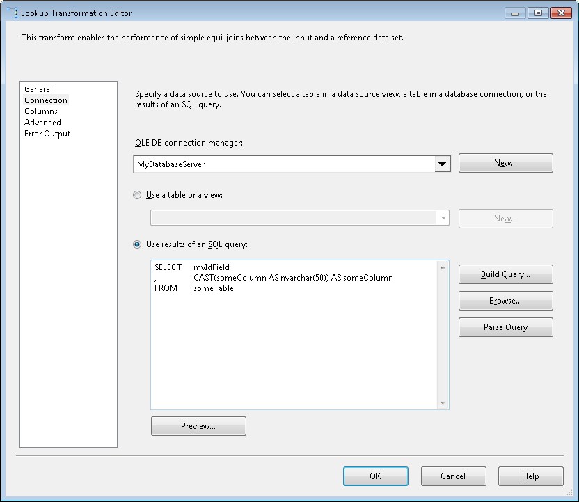 Microsoft SQL Server Integration Services Cast and Convert to avoid