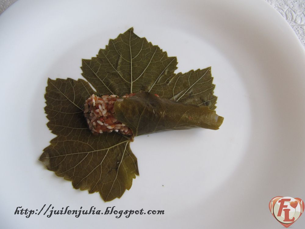 Egyptian "Mahshy" (Stuffed Grape Leaves & Cabbage)