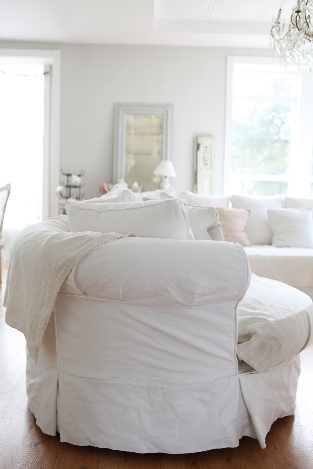 Dreamy Whites french linen sheets...what to do with them.... and how
