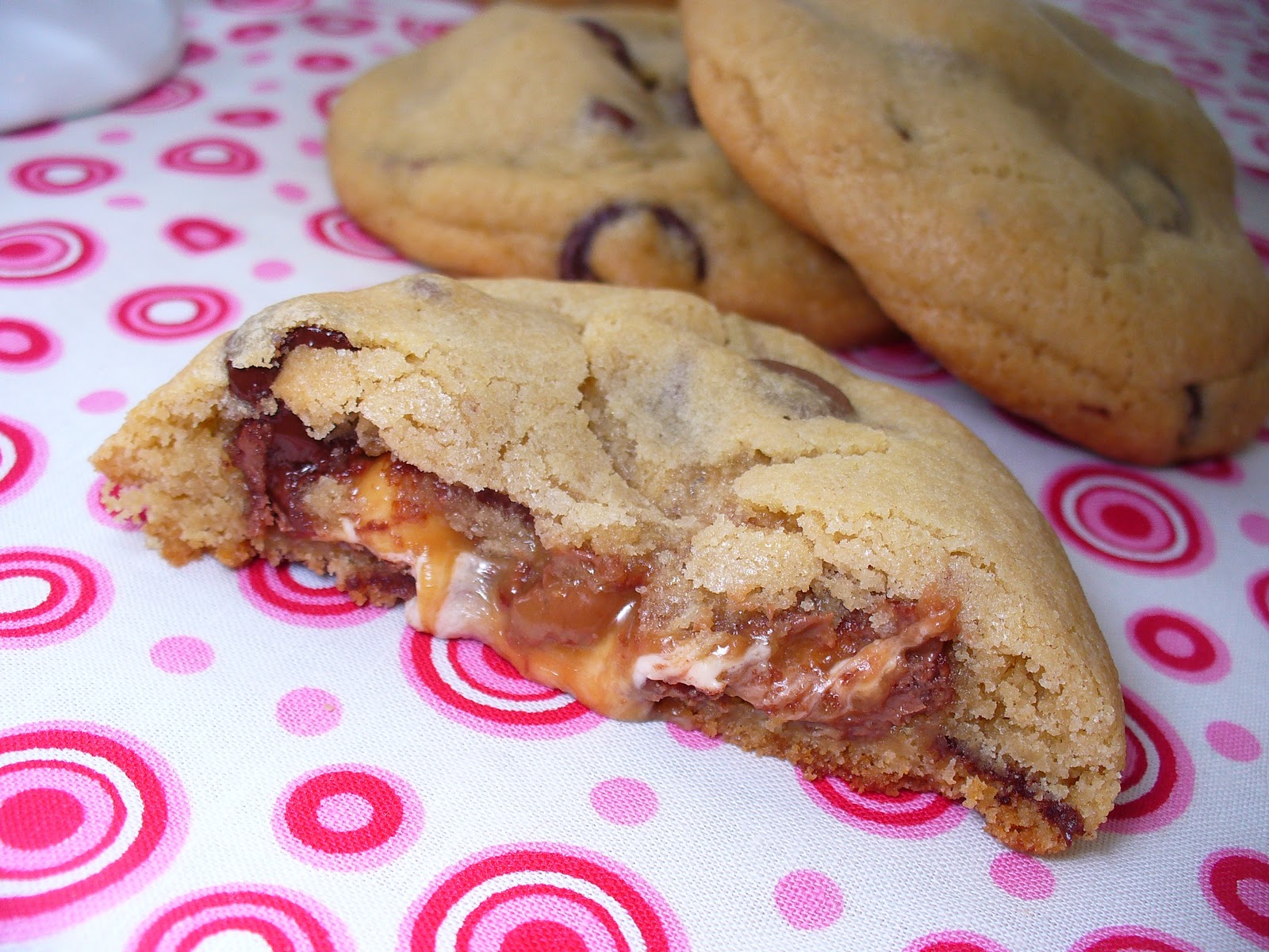 Leenee's Sweetest Delights Candy Bar Stuffed Chocolate Chip Cookies