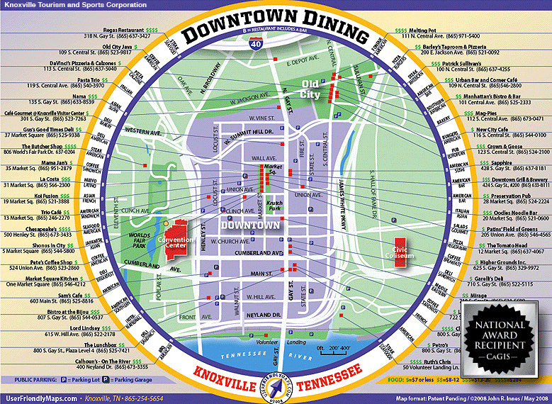 Map of the Week Map of the WeekDining in Knoxville