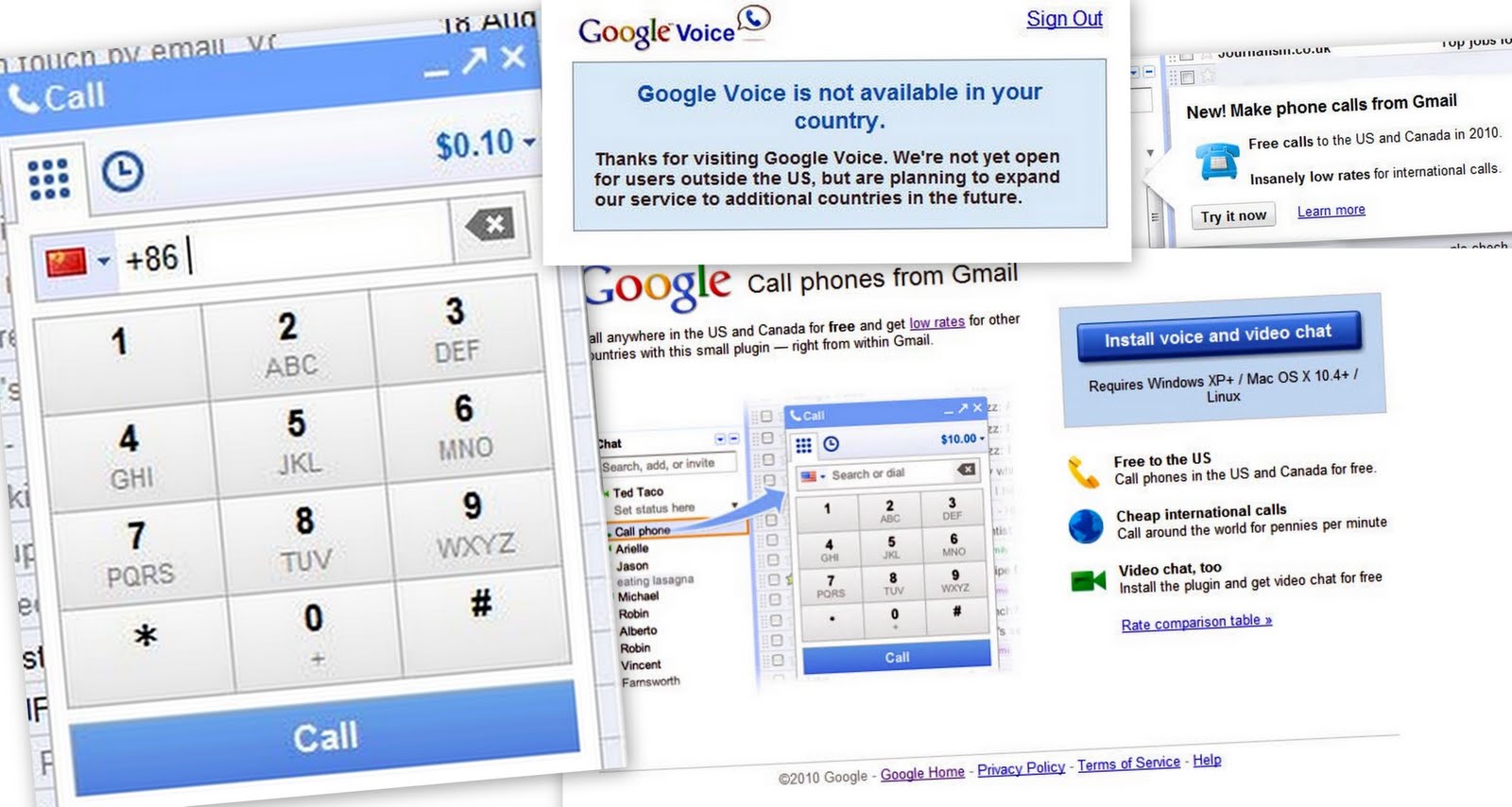 gtalk, or g call !! gmal call, gcall, gmail can call,