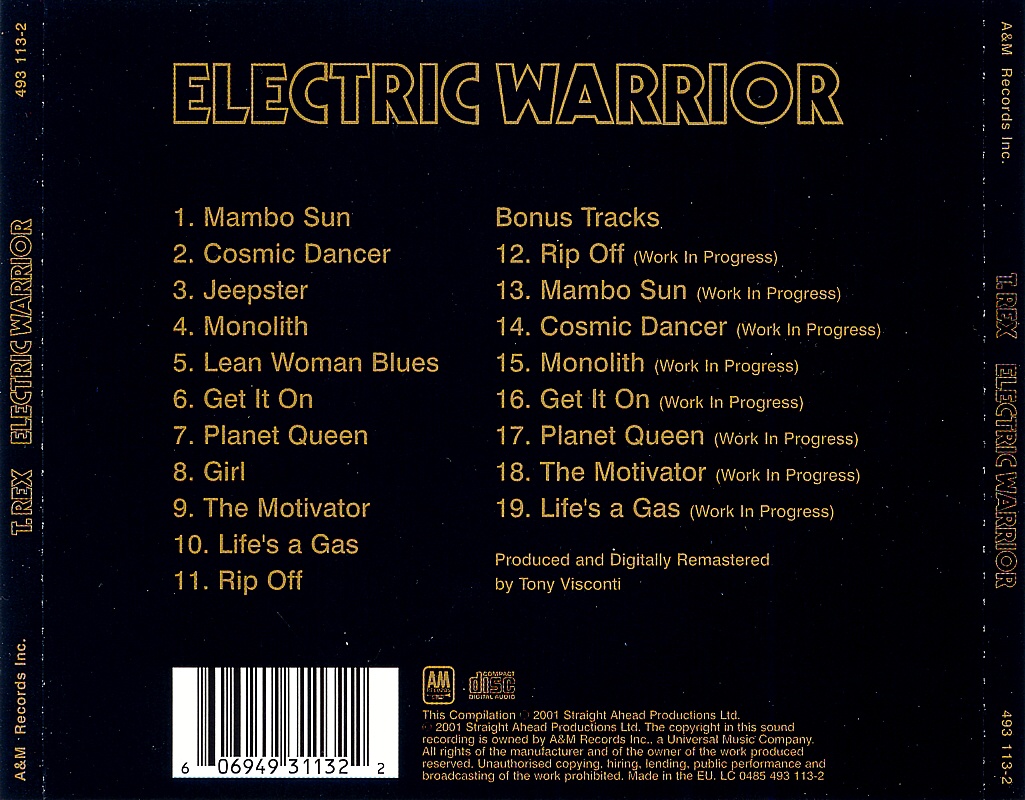 Musicotherapia: T.Rex - Electric Warrior (1971)