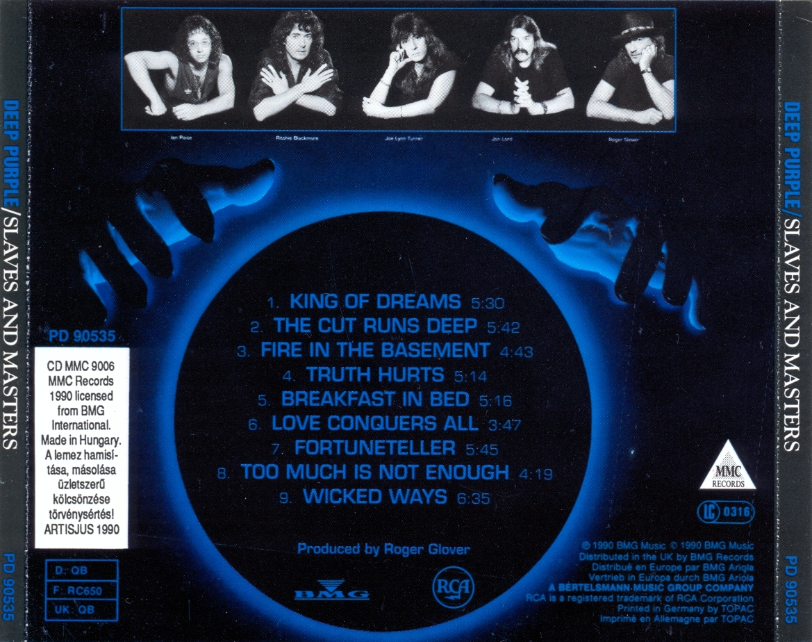 Musicotherapia Deep Purple Slaves And Masters (1990)