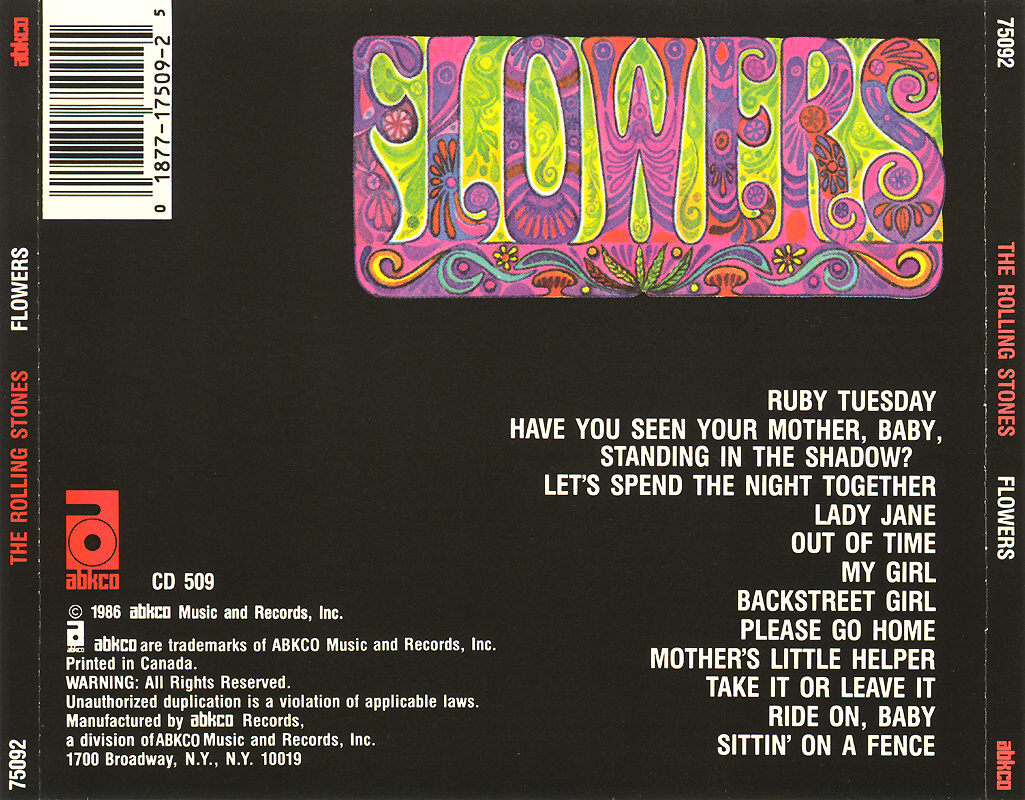 Musicotherapia The Rolling Stones Flowers (1967)