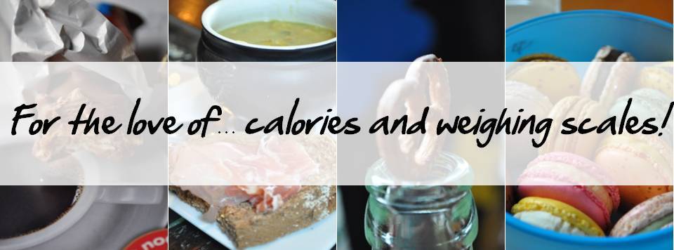 for the love of...calories and weighing scales