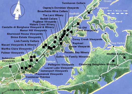 North Fork Wineries Map Jet Set Smart