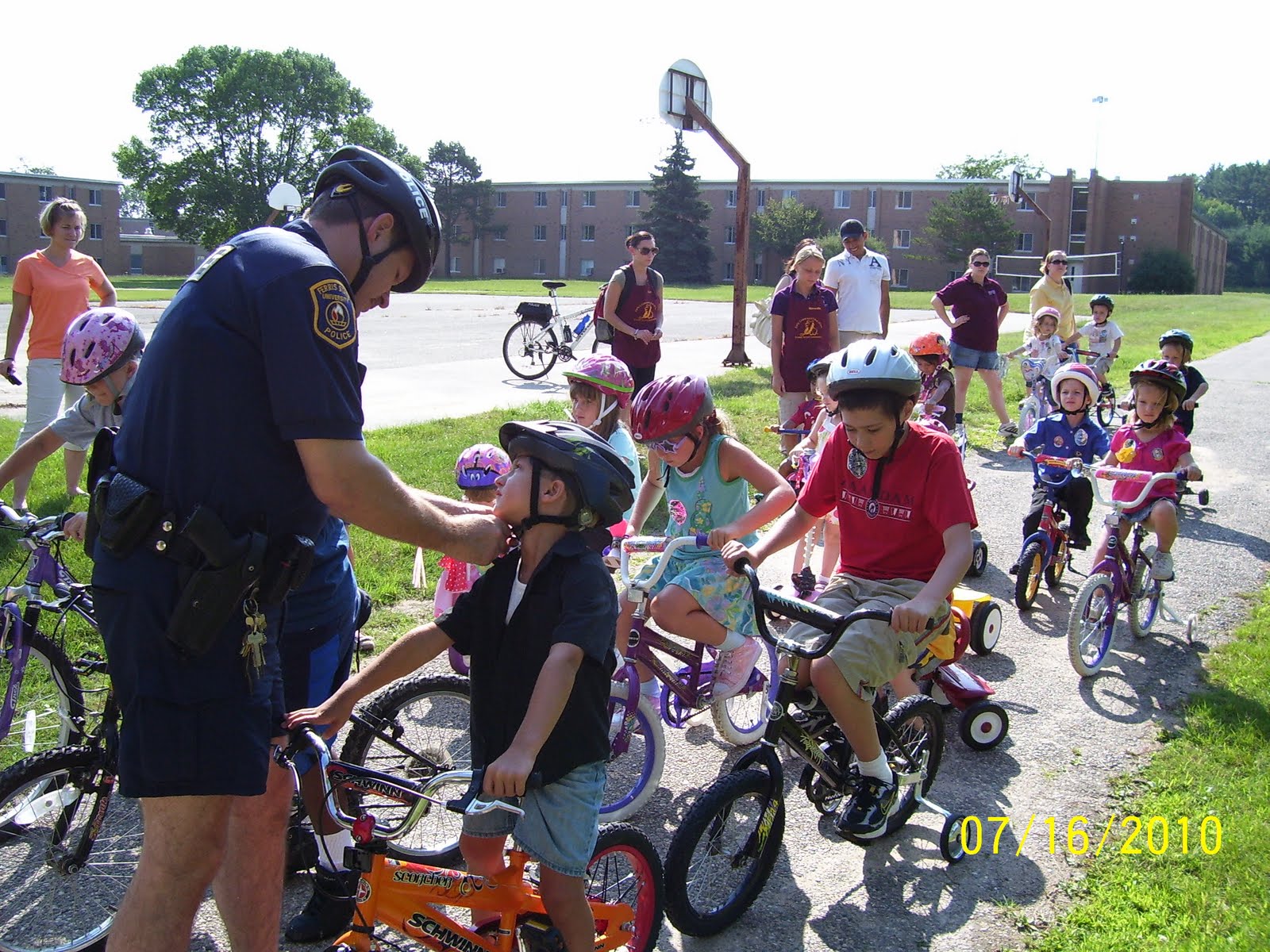 beginning the bike ride to
