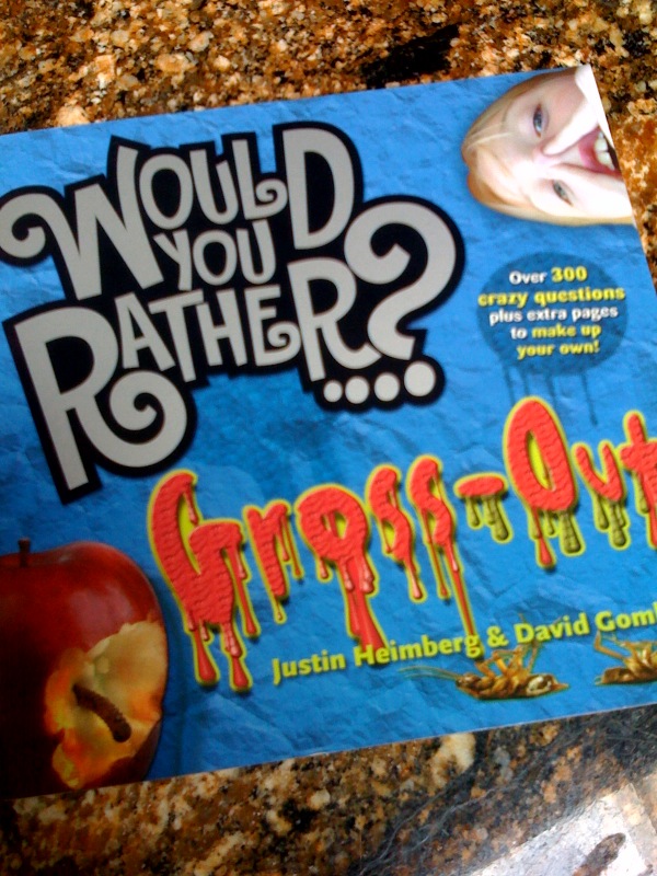 So Many Books...So Little Time Would You Rather? GrossOut