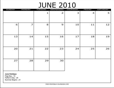 June+month+2011+calendar
