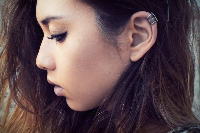 Simple ear cuff earring jackets