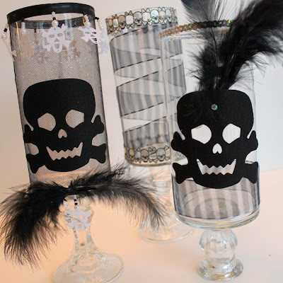 Glam Goth Halloween Candles  |  OHMY-CREATIVE.COM